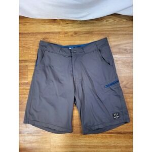 NRS Guide Wear Mens Gray  Technical River Shorts Size 32 Water Kayak Rafting